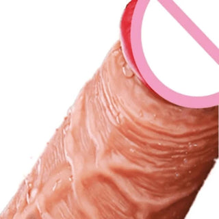This is an image of No Nonsense Masturbator 6 Inch Soft Dildo, with a total length of 6.70 inches and an insertable length of 4.72 inches, perfect for hands-free pleasure.