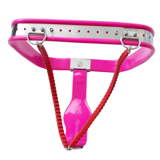This is an image of a black Female Masturbation Prevention Permanent Chastity Belt.