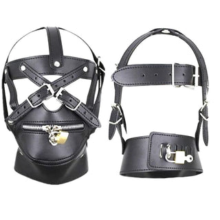 Intimate BDSM accessory featuring synthetic leather texture and comfortable, form-fitting design.