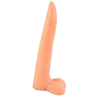 A picture of the Erotic Deer 10 Inch Dildo Animal in luscious purple color with a long and pointy design inspired by a deer