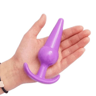 This is an image of a 3.94-inch anal plug patterned with beads for a satisfying experience.