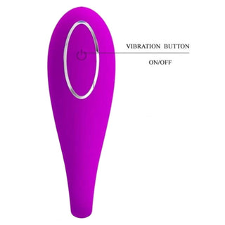 Take a look at an image of Intense Clit Pink Tongue Oral Suction Vibrator Couples in purple color with dimensions of 3.74 length, 1.22 bigger shaft, and 1.06 smaller shaft.