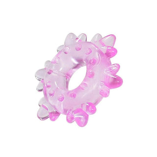 Feast your eyes on an image of Stronger Erections Stretchy Penis Ring in pink color