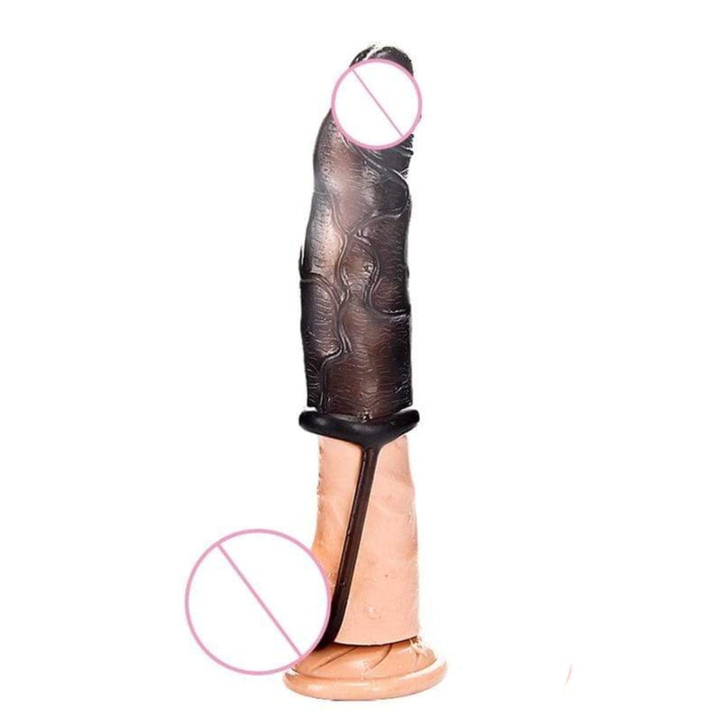 Take a look at an image of Meaty Extender Satisfaction Vibrating Cock Sleeve packaging, ensuring discreet and intimate adventures.