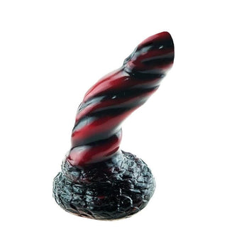 This is an image of a dragon themed dildo with a detailed glans and corona, perfect for stimulating the G-spot or prostate.