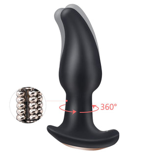 Experience the thrill with this Powerful Rotating Massager featuring a tapered tip for smooth insertion and P-spot stimulation.