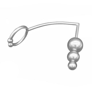 An image showcasing the exquisite design and perfect dimensions of Beaded Intruder Ring Anal Toy with varying bead diameters and snug ring grip.