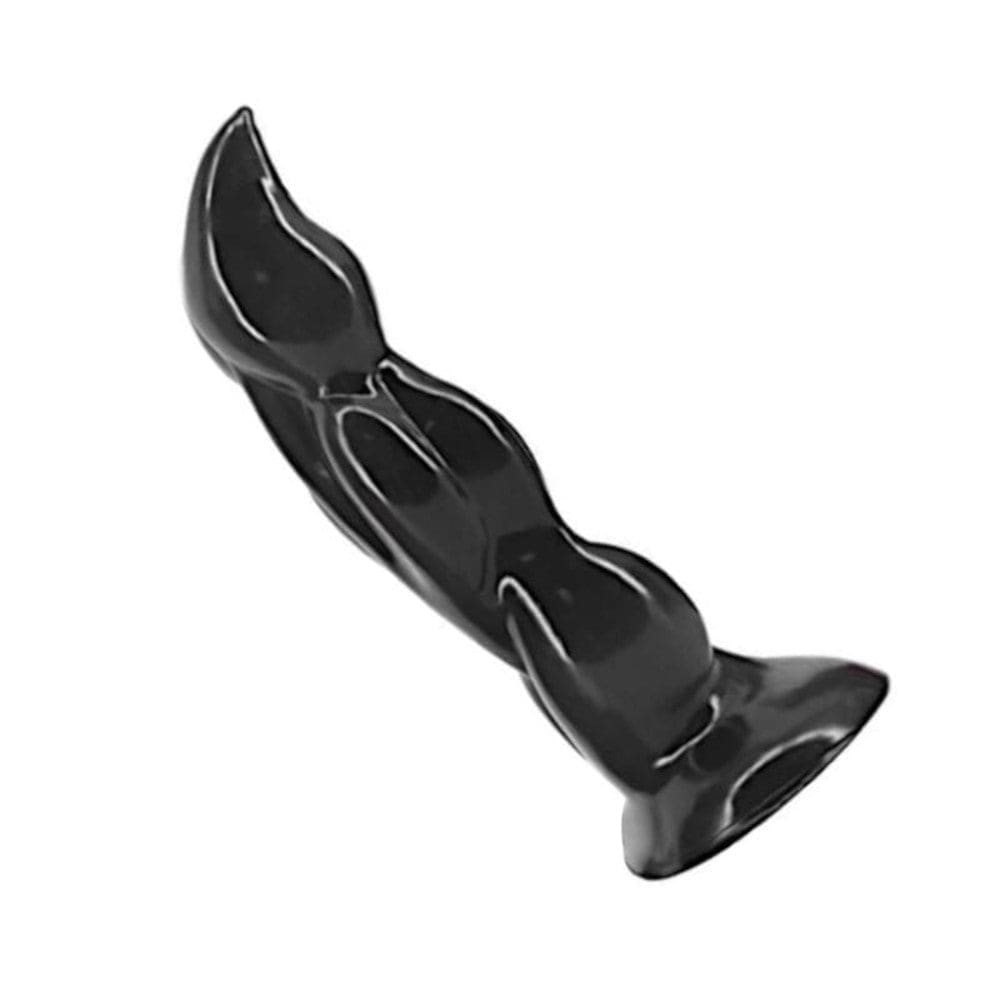 Here is an image of Black Claws of Masturbation, showcasing its uneven muscle-like shaft and powerful suction cup for hands-free riding.