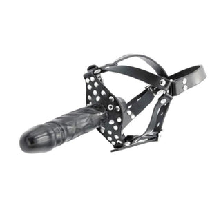 Erotic play toy with attached dildo for submissiveness and pleasure in various sexual positions.