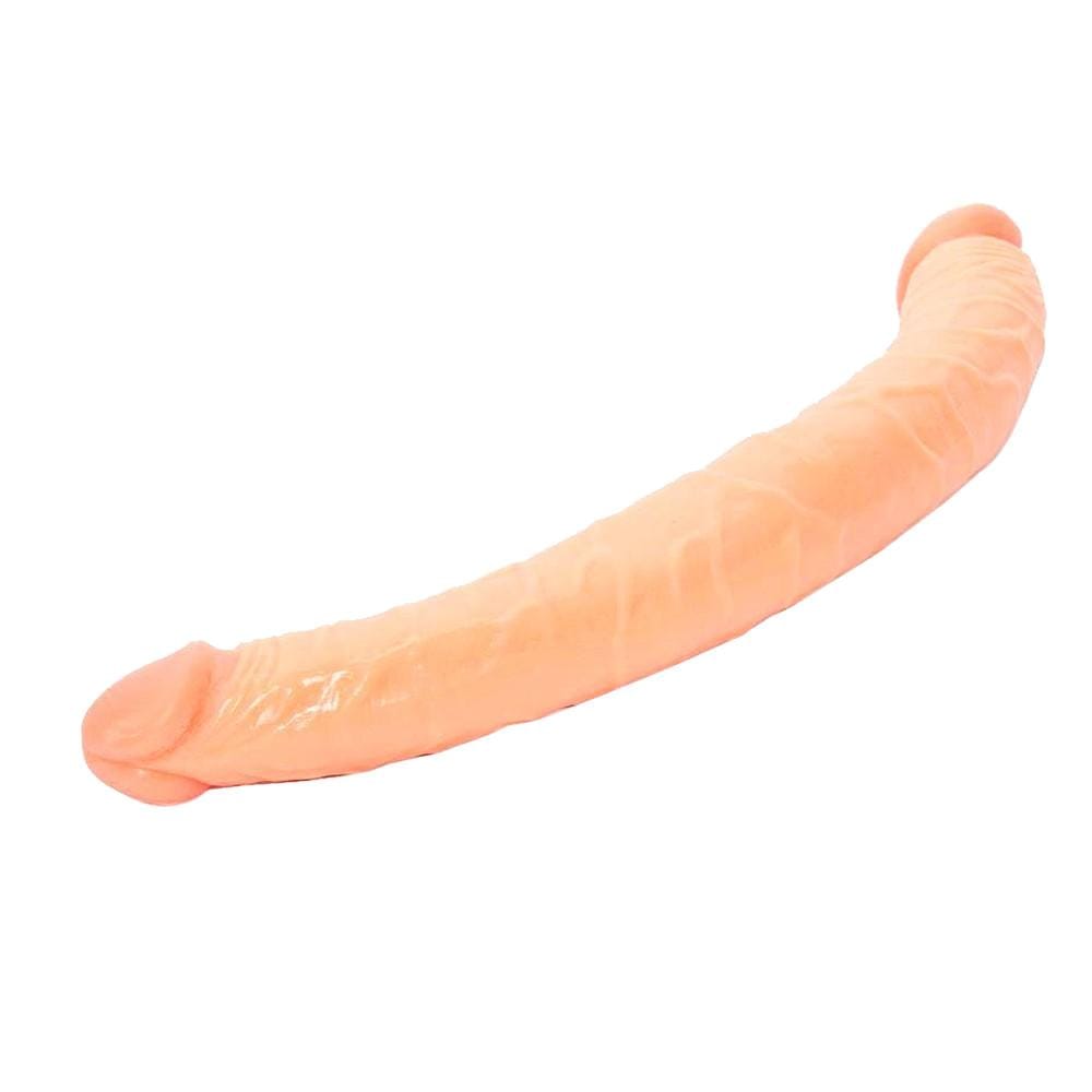 Here is an image of Fancy 14 Inch Double Sided dildo with dual heads for double penetration pleasure.