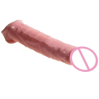 This is an image of the lifelike texture and creases on Performance-Enhancing Realistic Penis Extension for added realism.