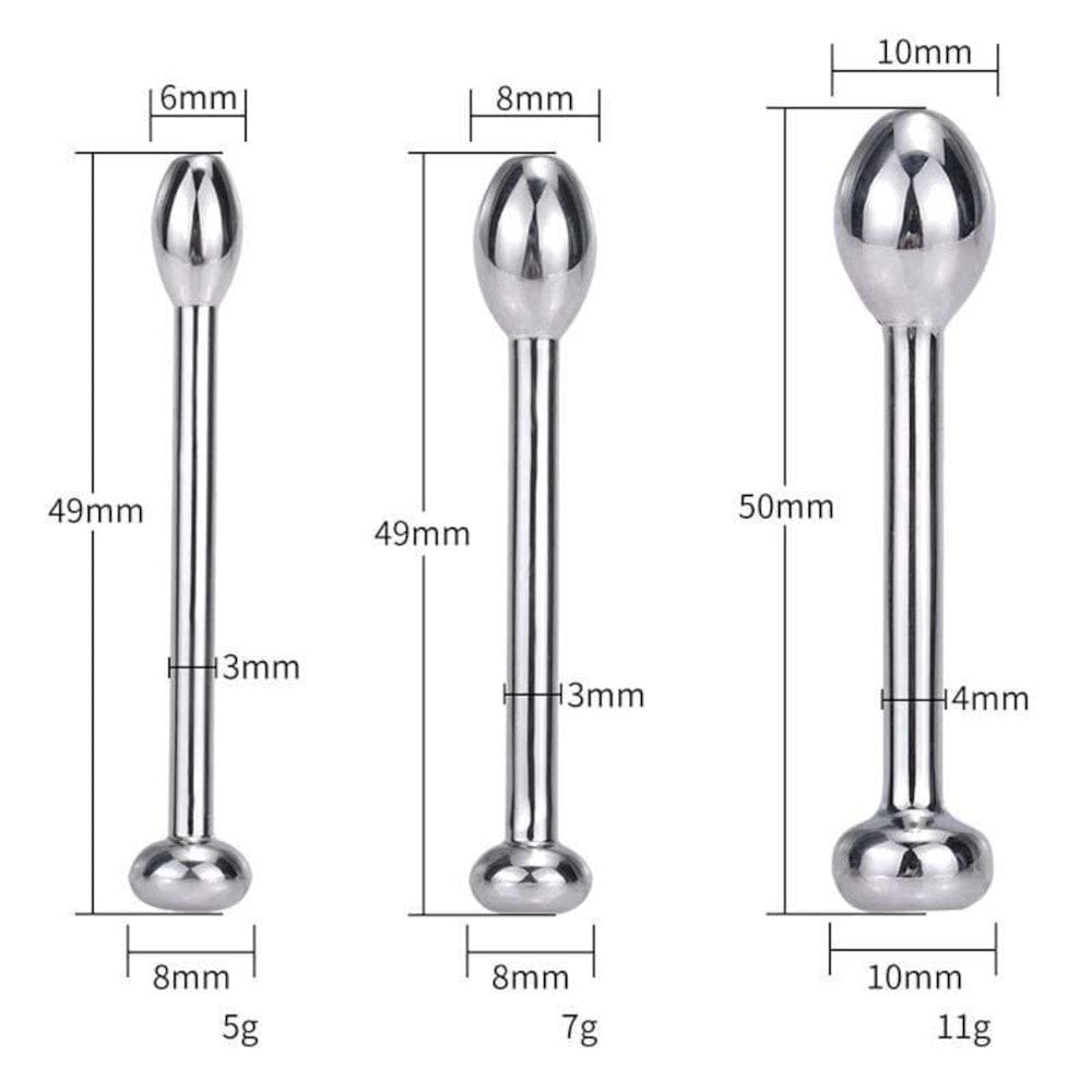 Pictured here is an image of high-quality stainless steel penis plugs for revolutionizing pleasure experiences.