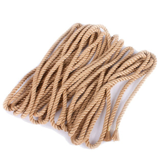 This is an image of versatile Natural Looking Kinbaku Rope in lengths of 314.96 and 393.70 inches (8 and 10 meters).