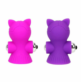 Here is an image of Cute Kitty Breast Toy Stimulator Nipple Vibrator in seductive rose color.