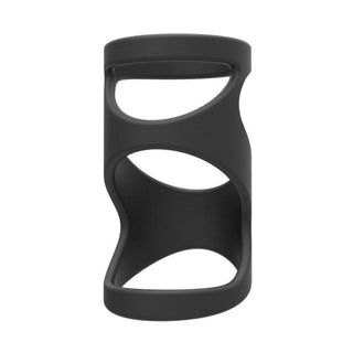 Pictured here is an image of Erection-Enhancing Black Penis Band, a silicone accessory for enhancing masculinity and prolonging performance.