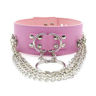 Pretty in Pink Permanent Locking Collar For Pretty Submissive Slaves
