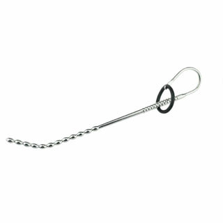 Check out an image of 9.84 long beaded stainless steel plug for intense pleasure and stimulation.