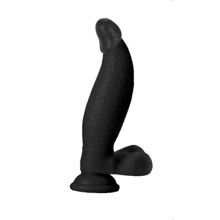 A view of Serpentes Long Anal Dragon Dildo with a strong suction cup base for versatile and hands-free play.