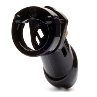 This is an image of a plastic chastity cage with a sleek finish for durability and hygiene.