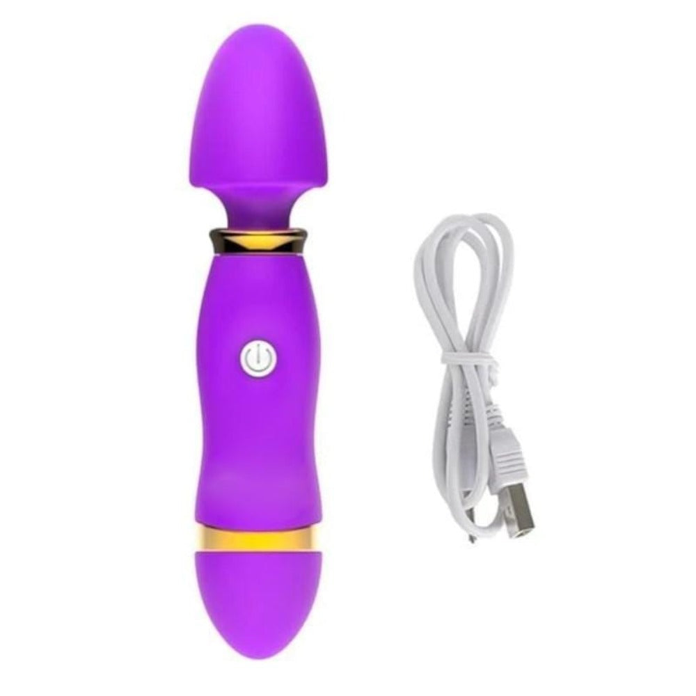 Solo Fun Magic Wand Massager Anal Vibrator in Pink color, crafted from premium silicone material for a luxurious experience.