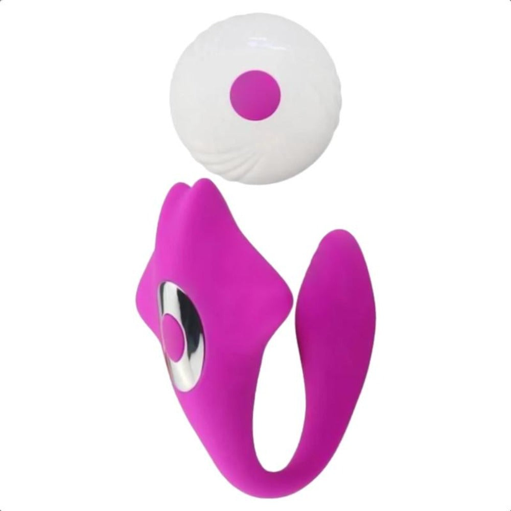 What you see is an image of Sensual Stingray Wearable Clit Underwear Remote Butterfly Vibrator G-Spot Hands Free Sex Toy in purple color