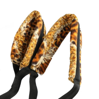 Leopard Print Hanging Sex Swing in stylish leopard print and black color combination.