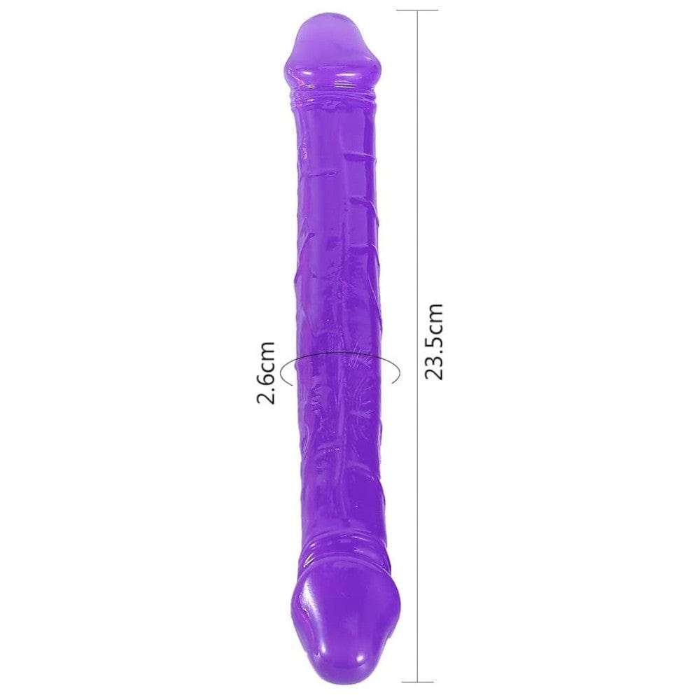 What you see is an image of a Flexible Double Ended Soft Dildo Jelly in various colors to choose from, perfect for intimate and kinky moments.