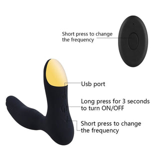 A discreet image of Wireless Vibrating Prostate Stimulator Toy for hands-free pleasure.