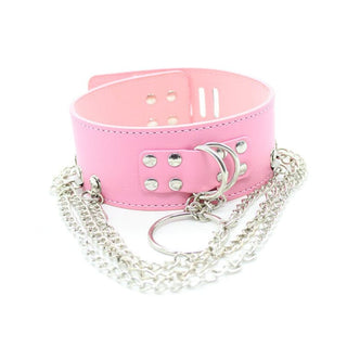 Pretty in Pink Permanent Locking Collar For Pretty Submissive Slaves
