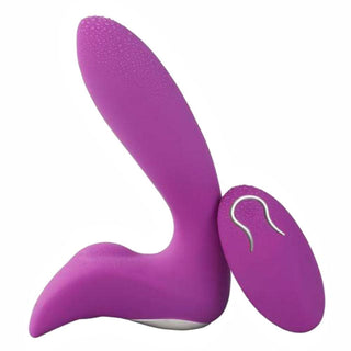 A sleek and smooth prostate plug measuring 5.59 in length and 1.18 in width.