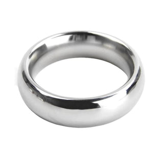 Observe an image of Ejaculation Enhancer Silver Ring, a commitment to extraordinary lovemaking with a classy and sultry look, enhancing erection by maintaining blood flow.
