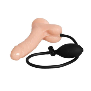 What you see is an image of Meaty Suction Cup Inflatable 10 Inch with girth expansion feature for customizable pleasure.