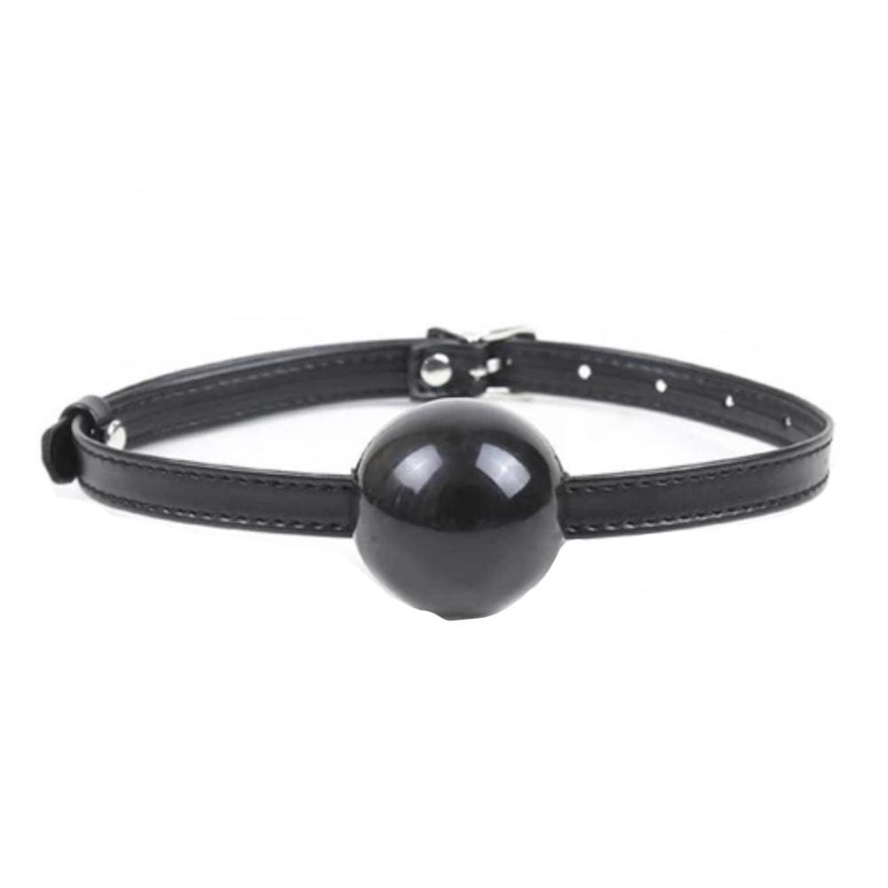 This is an image of Classic BDSM Silicone Gag in unassuming 4 cm and 5 cm diameter ball sizes for comfort.