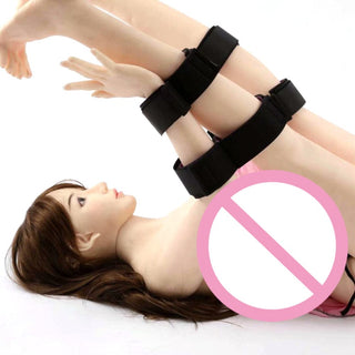 This is an image of Velcro Wrist and Thigh Cuffs for Sex, offering a mix of control and comfort for exciting encounters.