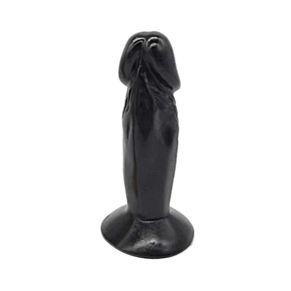 Image of Tickle Your Senses 4.33 Inch Small Dildo showing its textured silicone material for easy cleaning and durability.