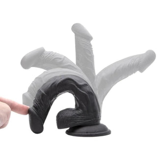 This image showcases the strong suction cup of the dildo, allowing for hands-free riding on any smooth, flat surface.