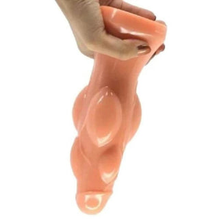 Image of Soft and Flexible Large 8 Inch Knot Dildo offering a wet and bumpy ride to climax.
