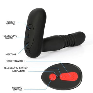 Observe an image of the silicone butt plug designed for comfort, safety, and sensuality, with a smart heating feature.