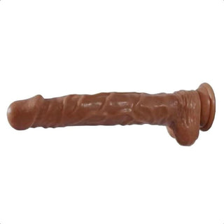 Here is an image of a 10-inch dildo designed for deep penetration and exploration of pleasurable spots.