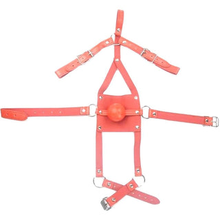 This is an image of Sadistic Muzzle Harness BDSM Mask, meticulously crafted for comfort and precision in BDSM play.