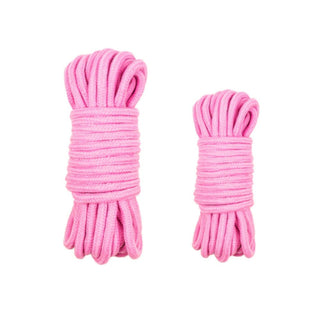 Displaying an image of Dark Desire Soft Rope Toy for Cotton Nylon Bondage in red color