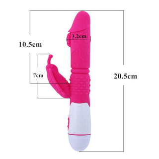 This is an image of the skin-friendly silicone material used in the Vibrant Butterfly Huge Vibrator G-spot.