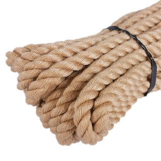 Check out an image of eco-friendly Natural Looking Kinbaku Rope crafted from resilient hemp for safe and thrilling bondage play.