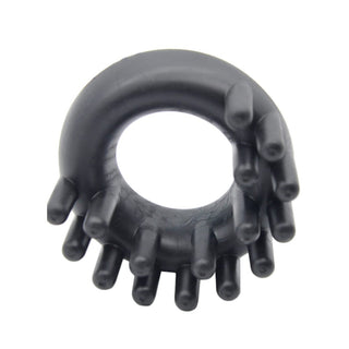 Pictured here is an image of Erection Squeeze Soft Ring in blue color, crafted from high-quality TPR for a cozy fit.