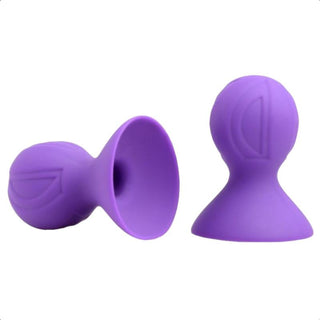 This is an image of Small Badass Stimulator Silicone Nipple Toy in black color, large size: 4.06 inches length, 3.15 inches diameter.