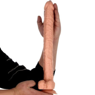 Lanky 15 Inch Long Silicone Suction Cup Dildo