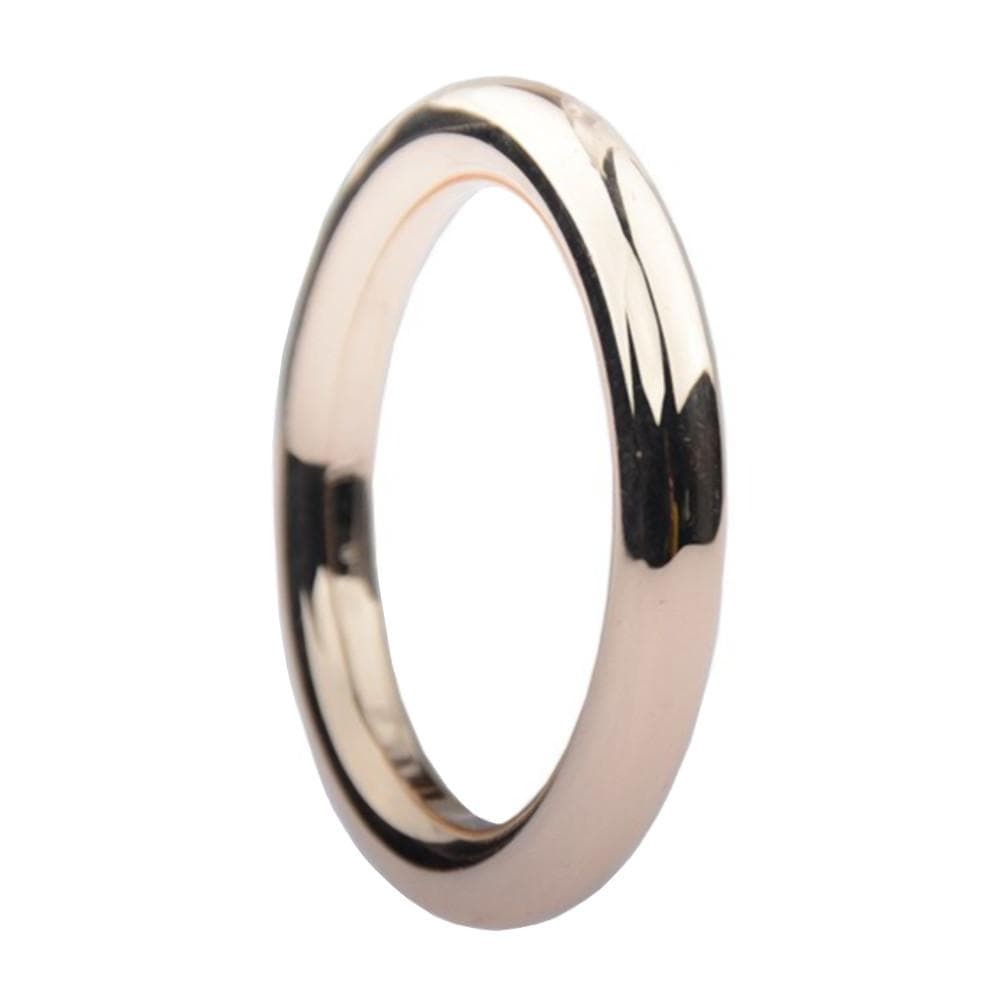 This is an image of Gold Non-Vibrating Cock Ring | Penile Exerciser Gold Ring designed for endurance and comfort.