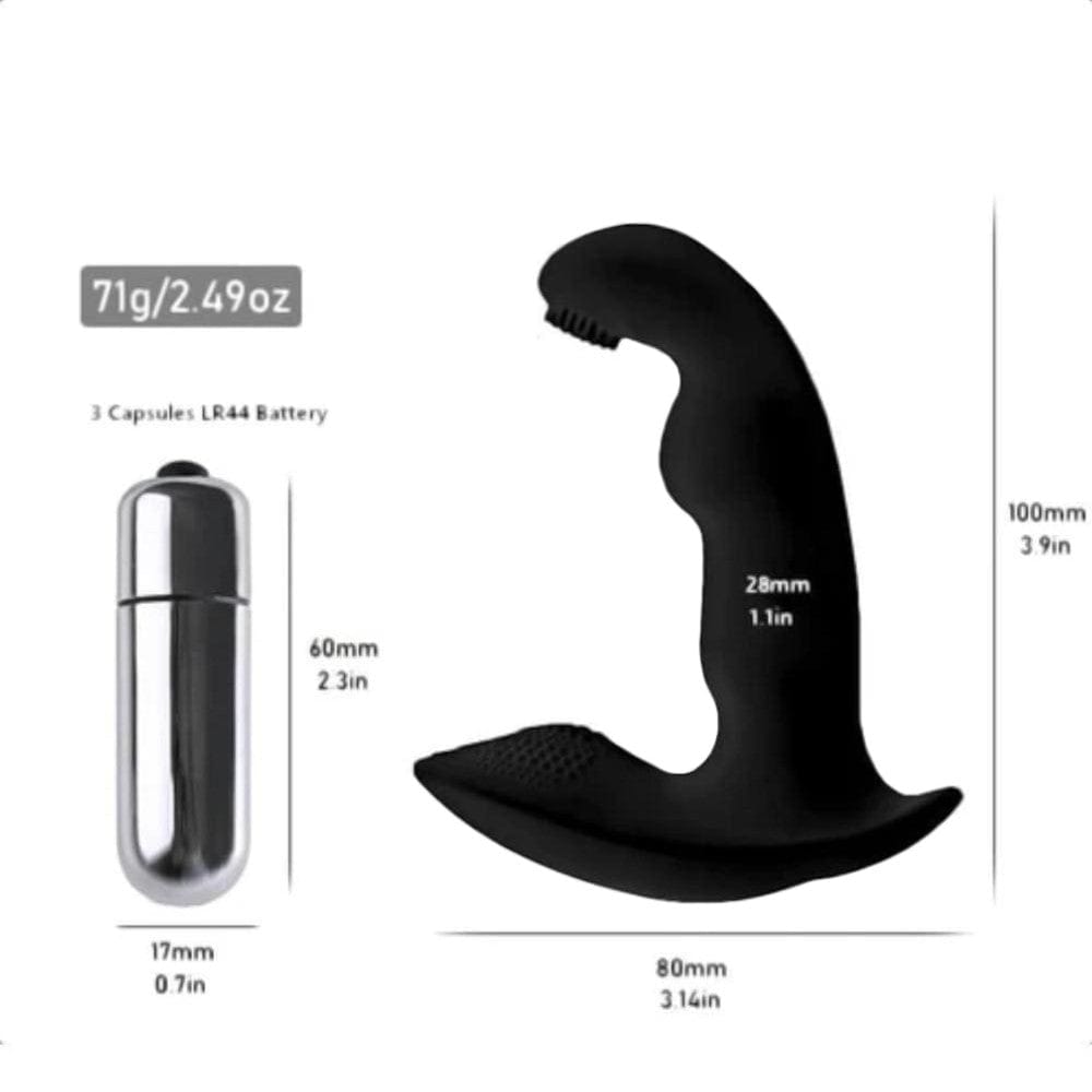 This image displays the Black Butterfly Vibrator Wearable Underwear Prostate Massager, a unique device designed to unleash your inner desires.