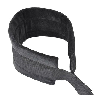 Observe an image of Door-Mounted Sling Suspended BDSM Swing made from high-quality nylon for durability and comfort.