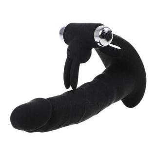 This is an image of a silicone cock ring dildo designed for optimal stimulation.